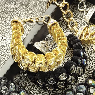 Briolette ribbon Bracelet