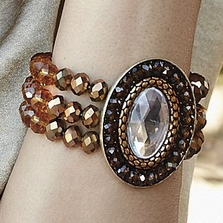 Beaded Medallion Bracelet