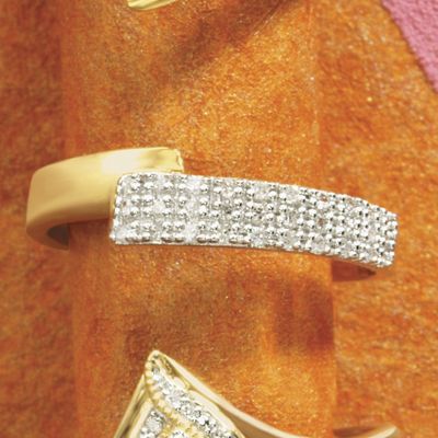 10k Gold Diamond Wrap Band