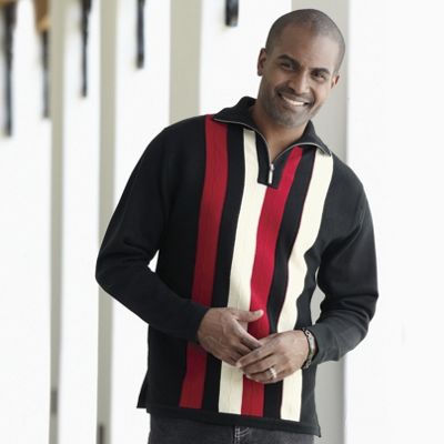 Stacy Adams Contemporary Stripe Sweater