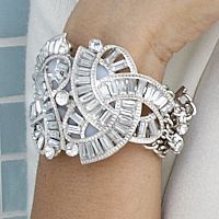 Vintage Crystal Knot Bracelet