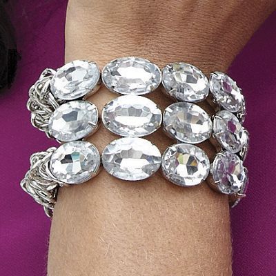 Rhinestone Stretch Bracelet Z