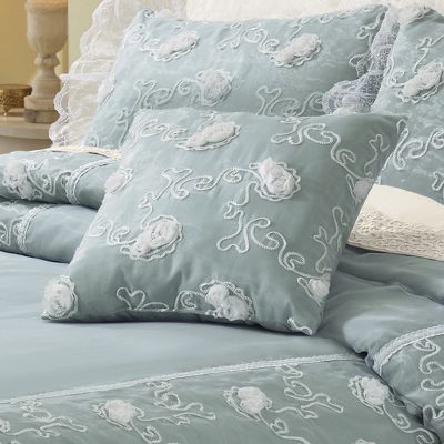 rose voile decorative pillow