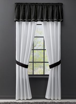 saxony applique window treatments