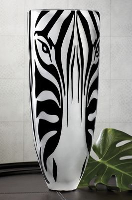 zebra vase