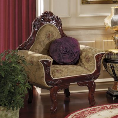 carved oversized chair