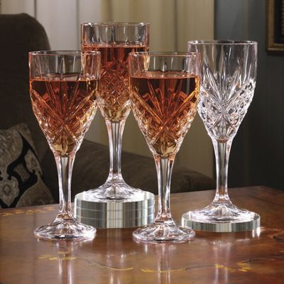 crystal goblet set
