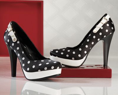 polka dot pump by midnight velvet