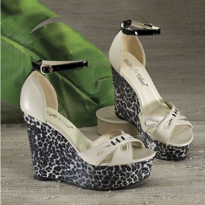 animal platform shoe by midnight velvet