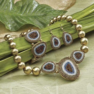 leopard bead necklace