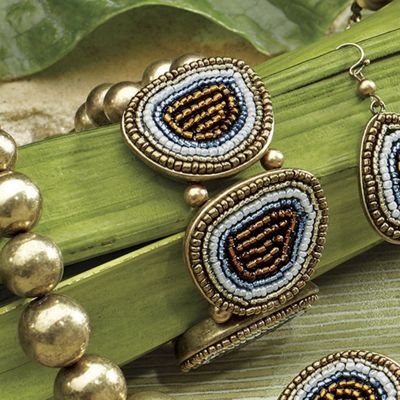 leopard bead bracelet