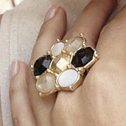 octagon medallion ring