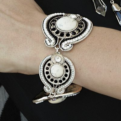 beaded art deco style bracelet