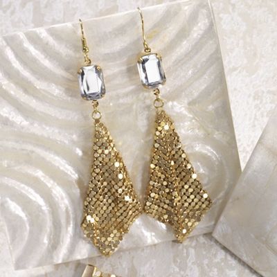 camelot mesh earrings