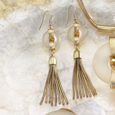 frosted lucite earrings