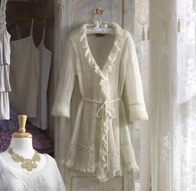 ruffle cascade sweater