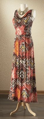 stamp print dress 26