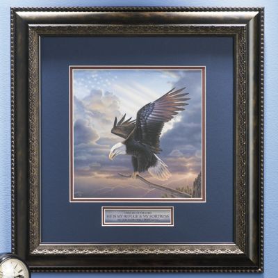 Eagle Print Inspirational Framed