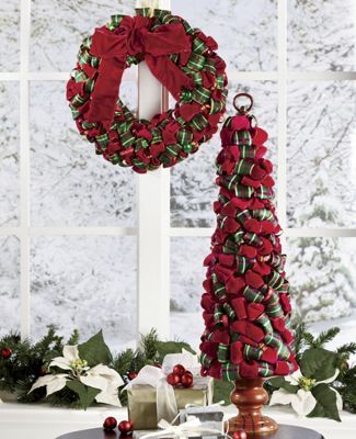 Ribbon Wreath And Tree
