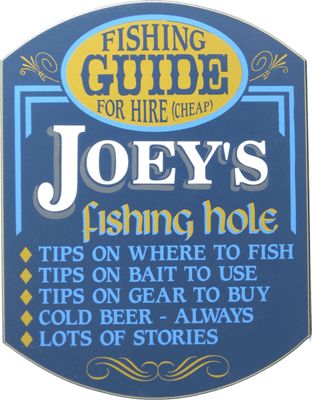Sign Fishing Guide