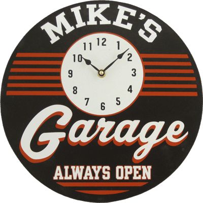 Clock Sign Garage