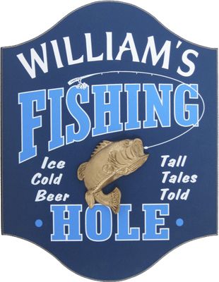 Sign Fishing Hole