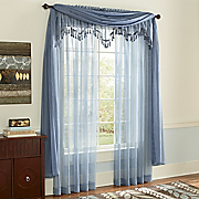 Monte Carlo Voile Panel Valance and Scarf