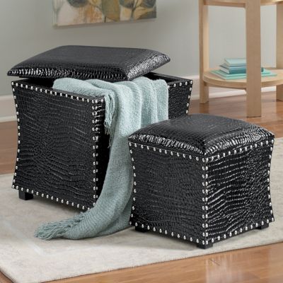 Set Of 2 Safford Croc Trunks