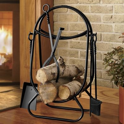 Maxwell Fireplace Tools And Log Holder