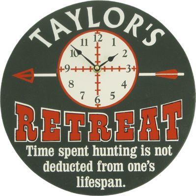 Clock Sign Hunter Retreat