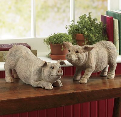 Set Of 2 Not so little Piggies