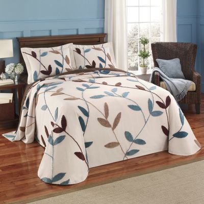 Wandering Vine Chenille Bedspread