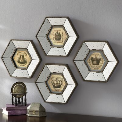 4 piece Coronation Mirror Set
