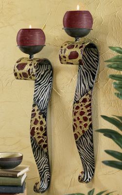 Set Of 2 Safari Sconces