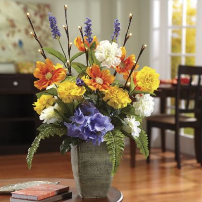 Zinnia Lighted Floral