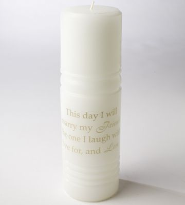 Wedding Candle This Day I Will Marry Friend