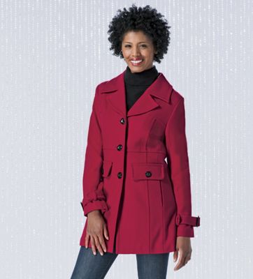 Wool Blend Single Breasted Jacket