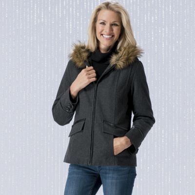 Veronica Tweed Hooded Jacket
