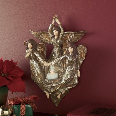 Angelic Trio Votive Sculpture