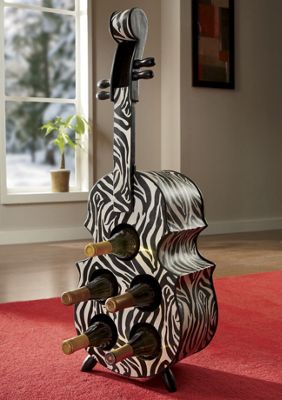 Zebra Cello Wine Rack
