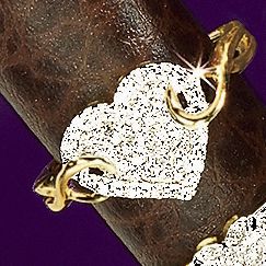 10k Gold Diamond Heart Ring