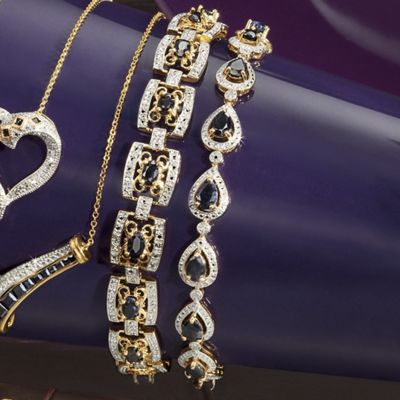 Sapphire Pear Bracelet