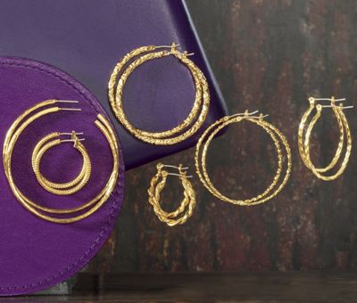 6 pair Hoop Set