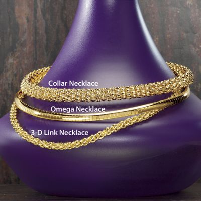 3 d Link Necklace