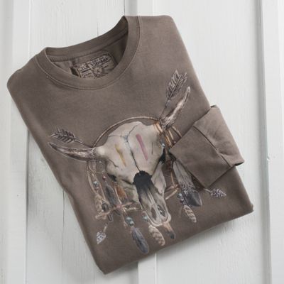 Steer Skull Long sleeve Tee