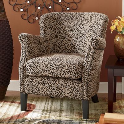 leopard club chair