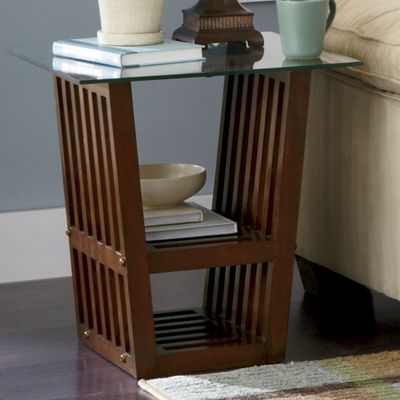 Mesa auxiliar de madera maciza Essence