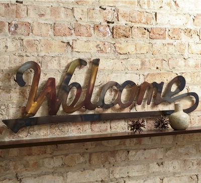 welcome wall hanging