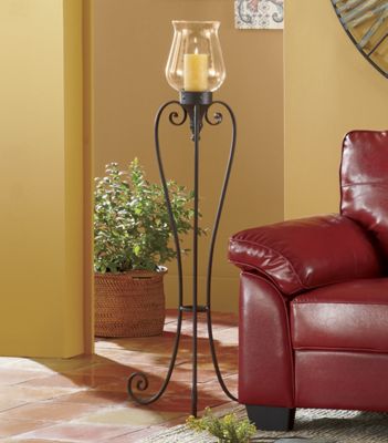 Scrollwork Floor Candleholder