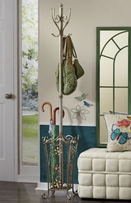 Floral Disposition Coat Rack